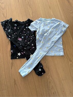 GAP Two-Piece Pajama Set - Black & Light Blue